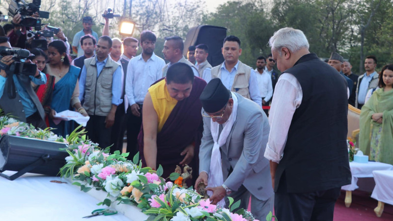 बुद्धजयन्ती मनाउन प्रधानमन्त्री लुम्बिनीमा