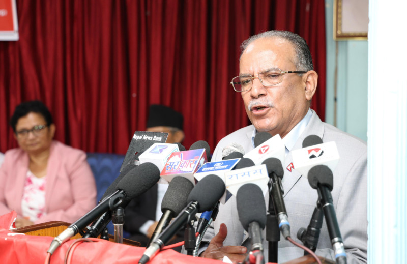 पार्टीमा कुनै विवाद छैन : अध्यक्ष प्रचण्ड