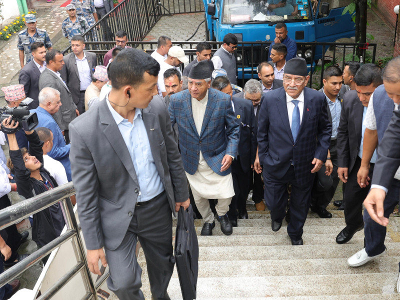 सानेपामा देउवा–प्रचण्ड सँगसँगै