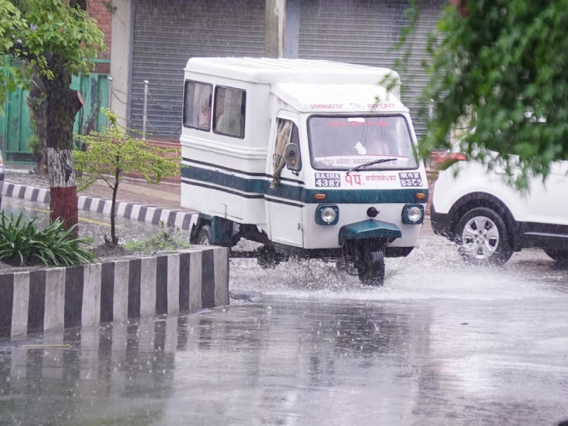 अझै तीन दिनसम्म वर्षा जारी रहने