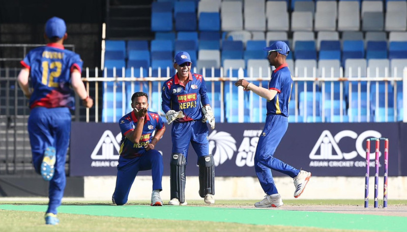 एसीसी यू–१९: रोमाञ्चक खेलमा अफगानिस्तानविरुद्ध नेपाल एक विकेटले विजयी