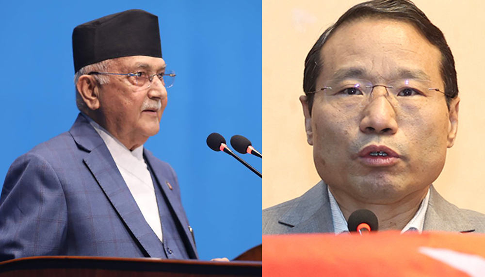 प्रधानमन्त्री ओली र वर्षमान पुनबीच संसद्मा भनाभन