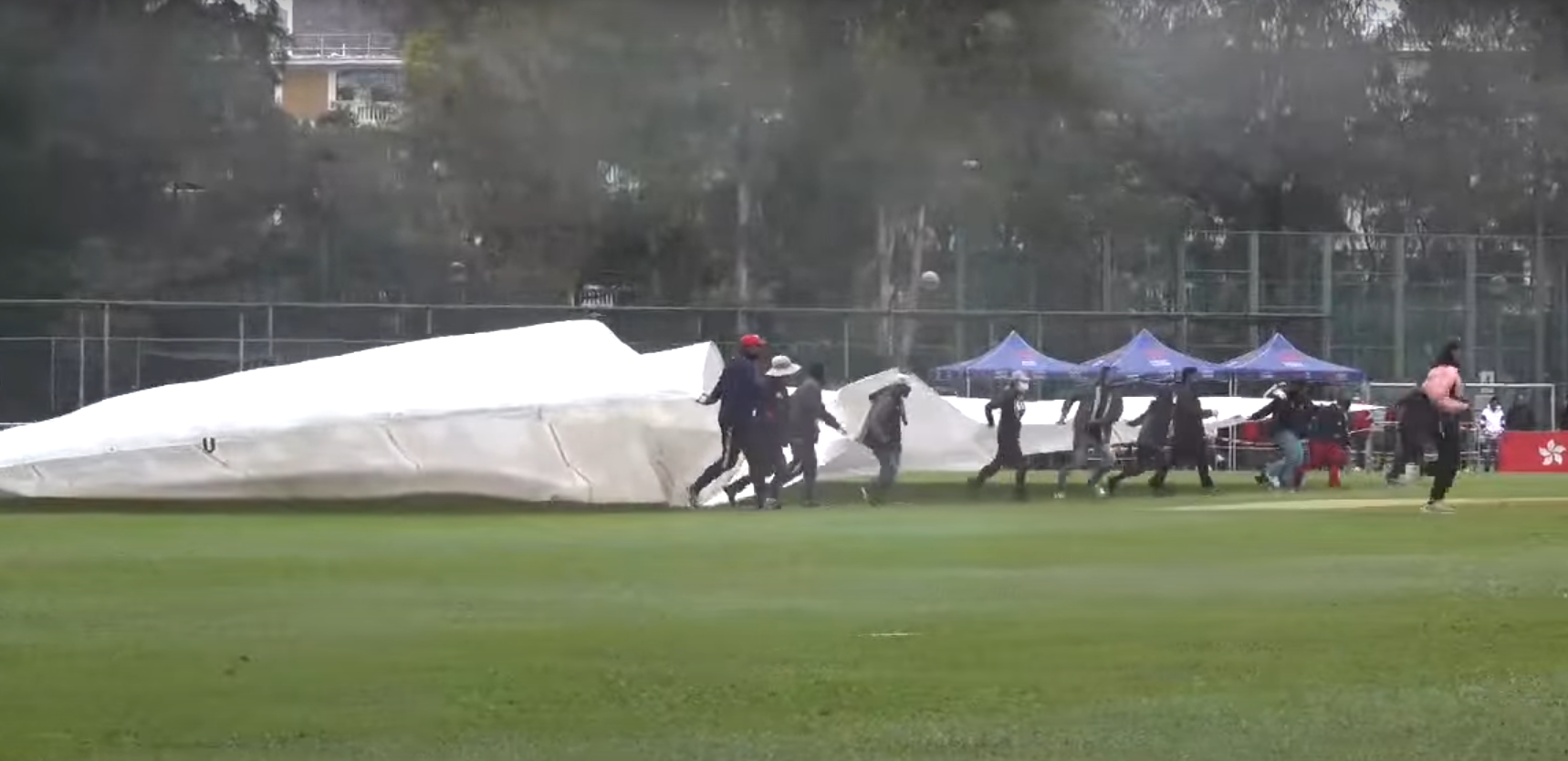 पानी परेपछि रोकियो नेपाल र हङकङबीचको खेल