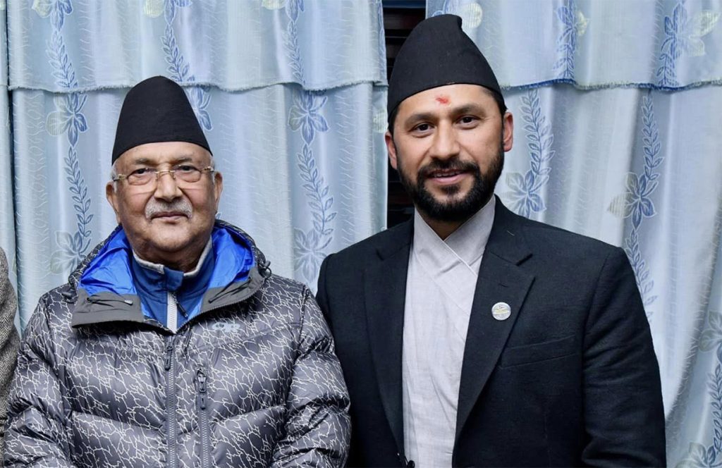 एमाले अध्यक्ष ओली र रास्वपा सभापति लामिछानेबीच भेटवार्ता, के भयो कुराकानी?