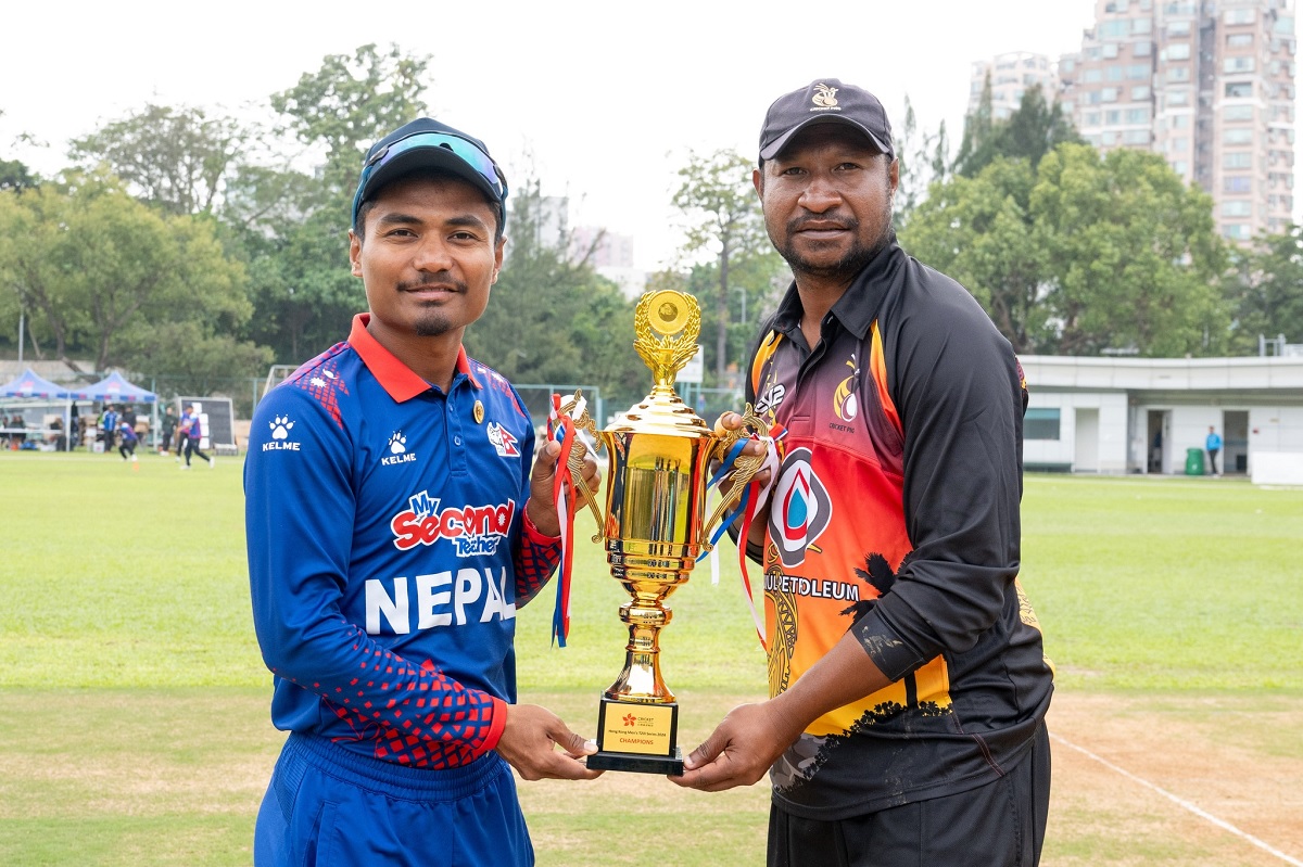 त्रिकोणात्मक शृंखला: उपाधि जित्न नेपालले पीएनजीबाट पायो १७२ रनको लक्ष्य