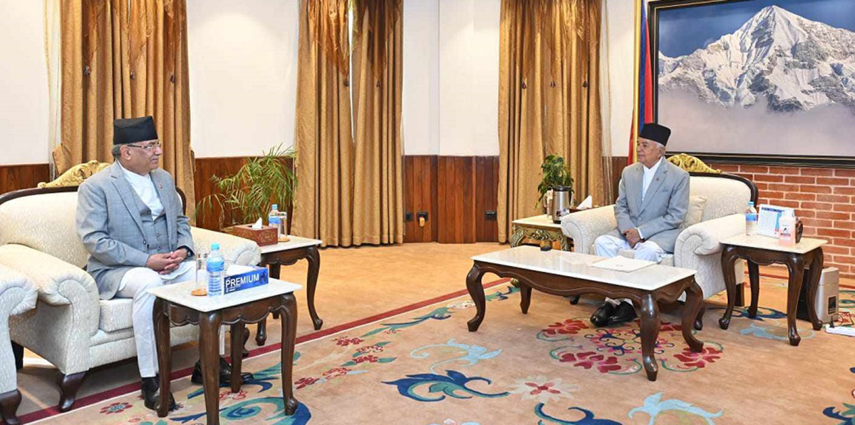 राष्ट्रपति भेटेर फर्किए प्रधानमन्त्री