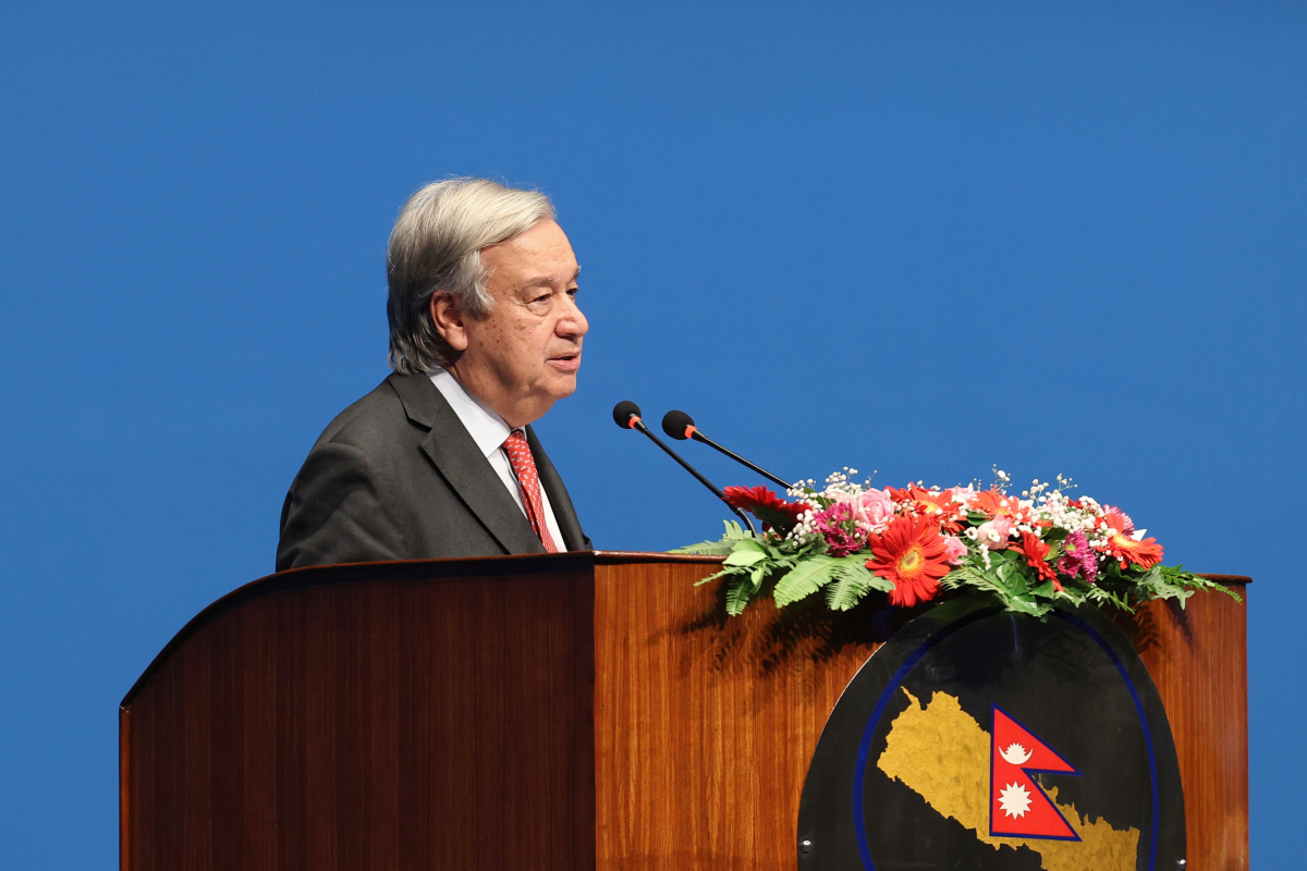 ‘यो सानो देशले अन्तर्राष्ट्रिय शान्तिमा ठूलो योगदान गरेको छ’ : महासचिव गुटेरेस