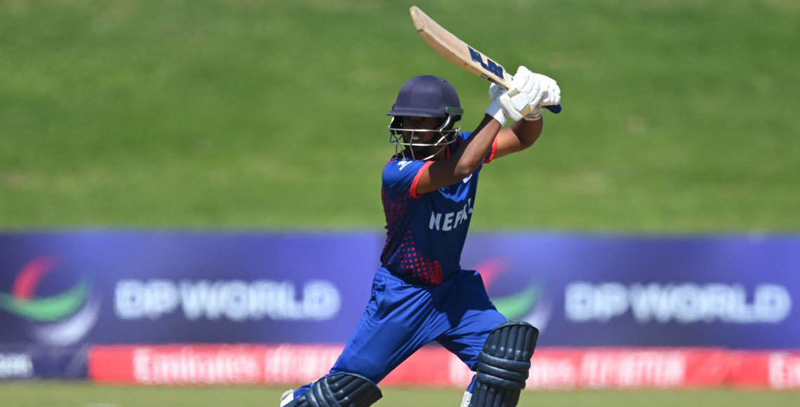 नेपालले महत्त्वपूर्ण विकेट गुमायो, ओपनर अर्जुन कुमाल ६ रनमै आउट