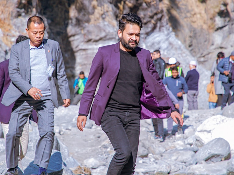मेलम्ची उद्घाटनमा बालेनको व्यंग्य– 'एउटा मन कति पल्ट जित्नु हुन्छ प्रचण्ड सरकार'