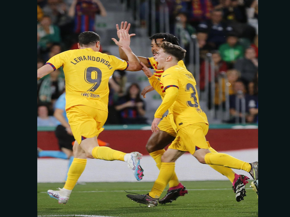 ला लिगामा बार्सिलोनाको सानदार जित