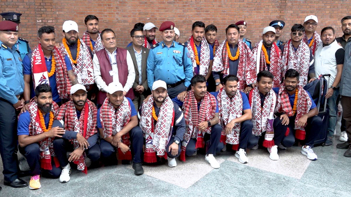 एसियाली खेलकुदमा सहभागी भएर स्वदेश फर्कियो राष्ट्रिय क्रिकेट टोली