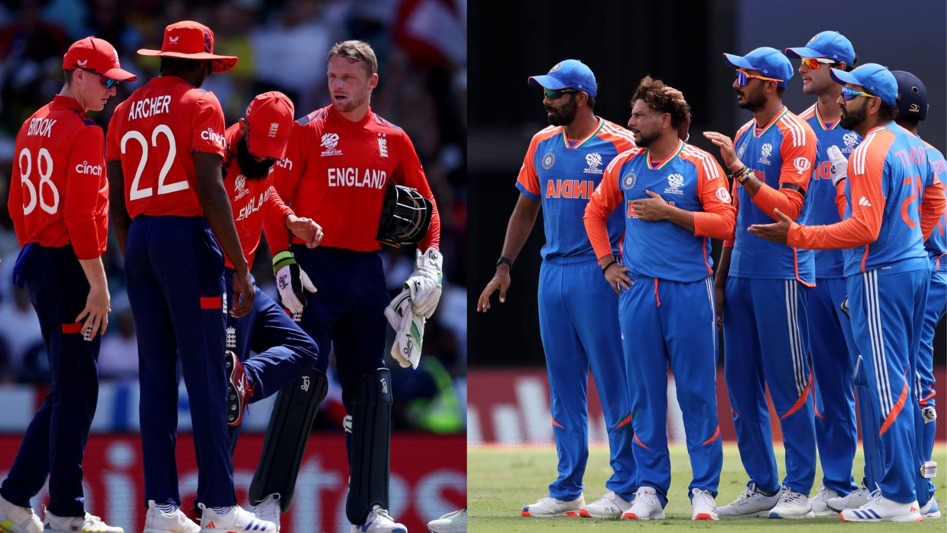 टी२० विश्वकपको इतिहासमा चार पटक आमनेसामने भएका भारत र इङ्ग्ल्याण्ड आज फाइनलको लागि प्रतिस्पर्धा गर्दै  