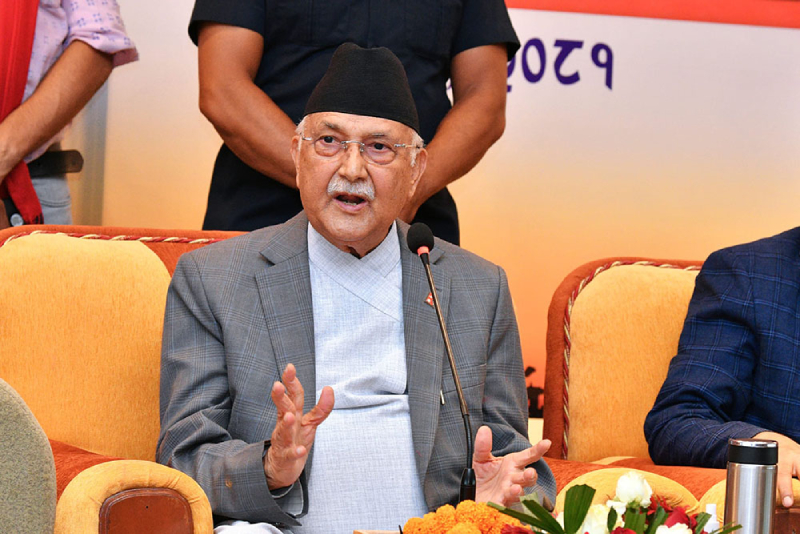चितवन पुगेर ओलीले फेरि भने– ‘रामको जन्म माडीस्थित अयोध्यापुरीमा भएको हो’ 