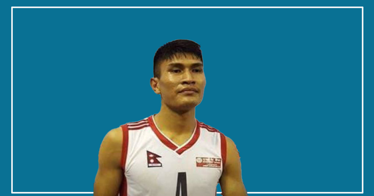 राष्ट्रिय भलिबल टोलीको नयाँ कप्तानमा मानबहादुर श्रेष्ठ