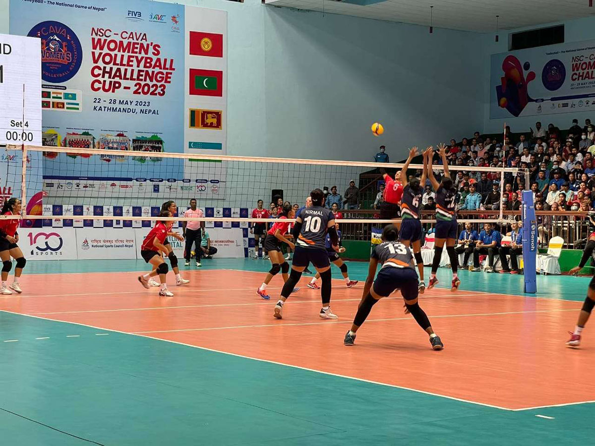 अन्तर्राष्ट्रिय महिला भलिबलमा नेपाल तेस्रो