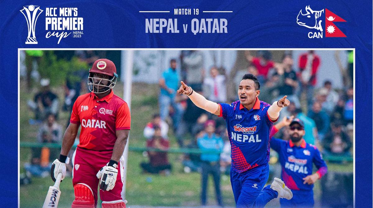 नेपालको उत्कृष्ट बलिङ, कतारले १२.४ ओभरमै ६ विकेट गुमायो 