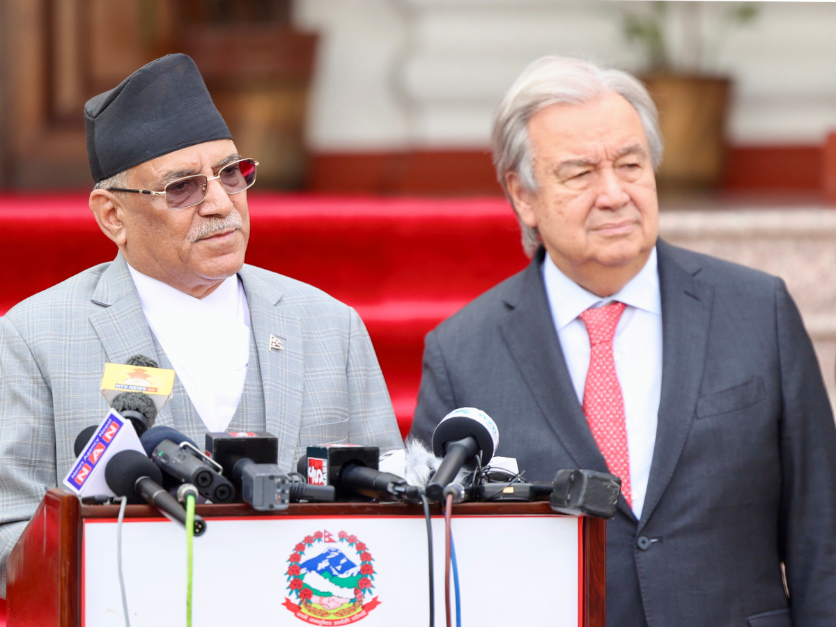 गुटेरेसको भ्रमणबाट नेपालको अन्तर्राष्ट्रिय सम्बन्ध थप मजबुत हुनेछ : प्रधानमन्त्री