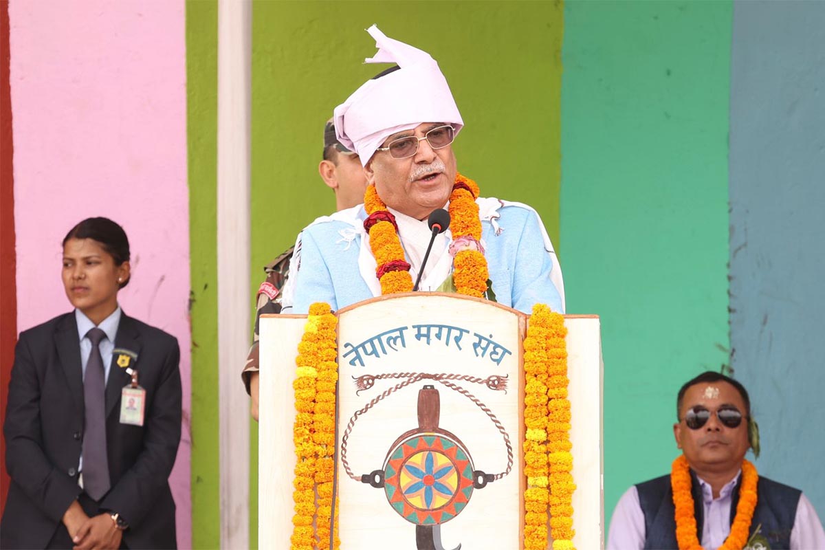जातिहरूलाई फुटाएर देशको हित हुँदैन : प्रधानमन्त्री प्रचण्ड