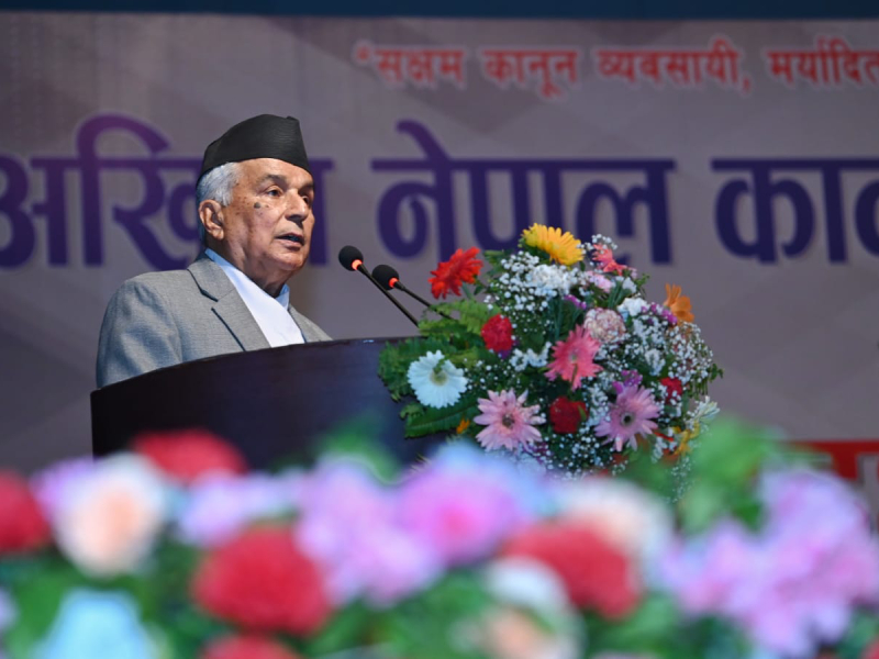 विधिसम्मत न्यायिक प्रणालीबाट मात्रै देशमा सुशासन कायम हुन्छः राष्ट्रपति पौडेल 