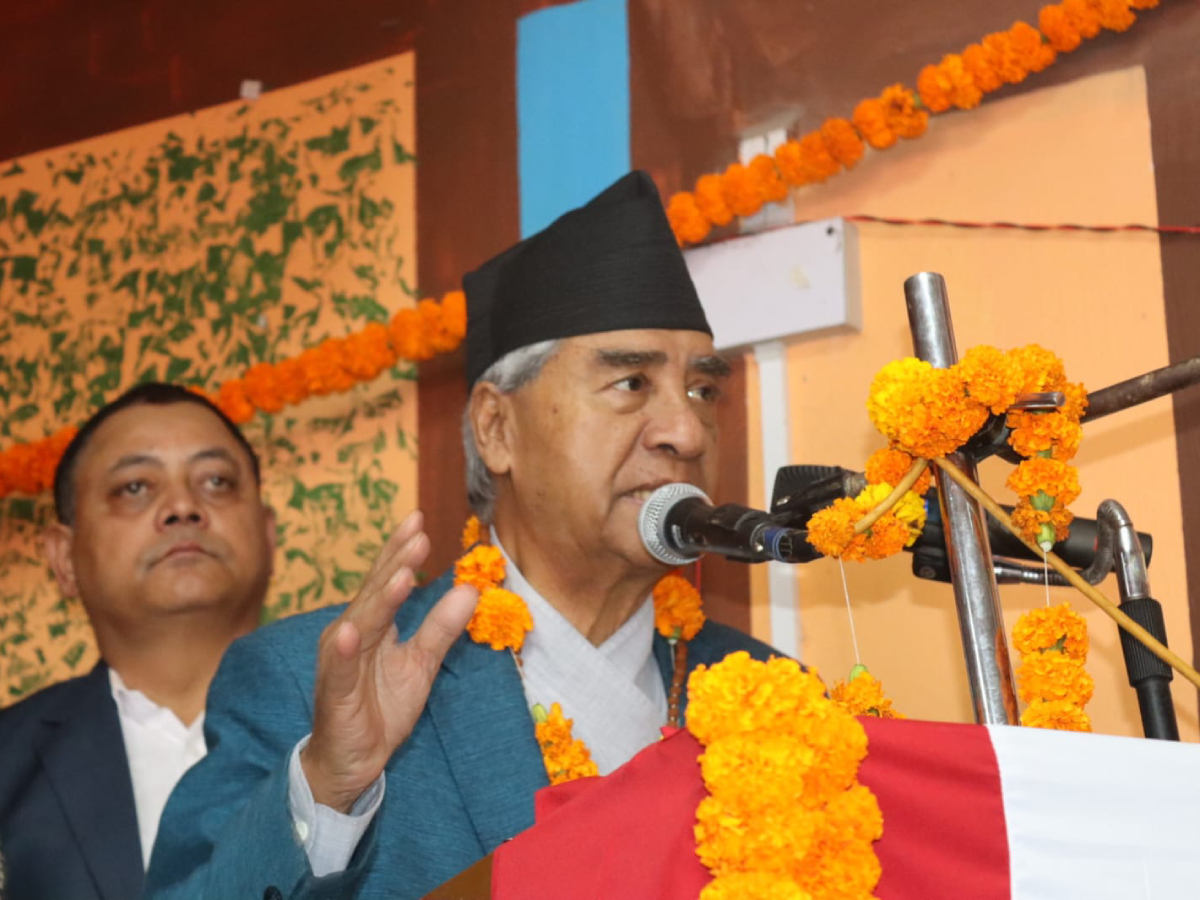 कसैले भन्दैमा राजतन्त्र आउनेवाला छैन : सभापति देउवा