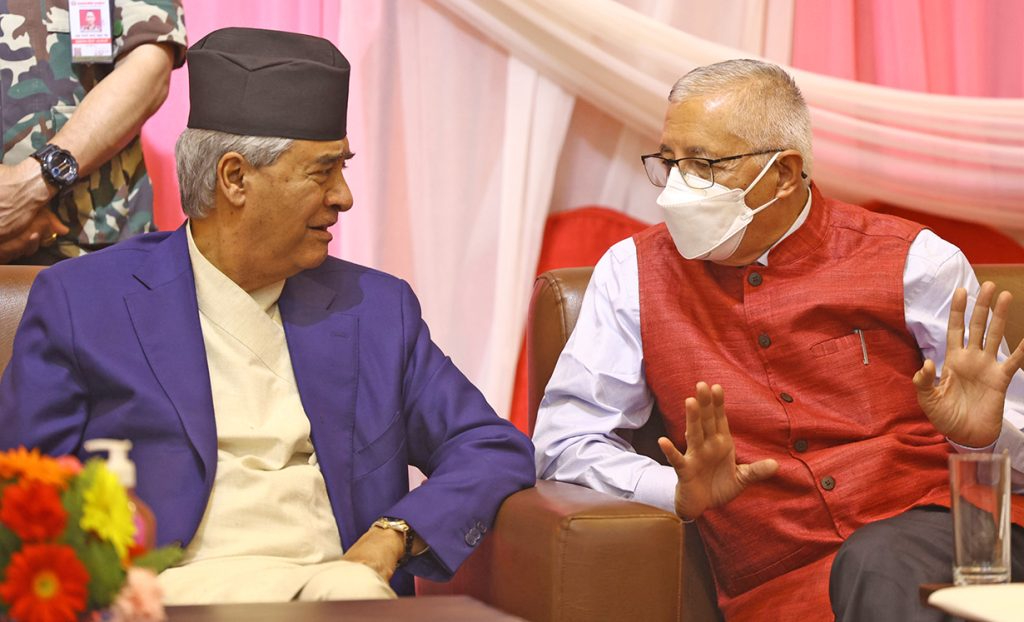 सभापति देउवाको नेतृत्व क्षमतामाथि कोइरालाको प्रश्न